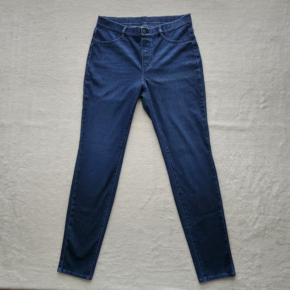 Uniqlo Jegging Ultra Stretch Leggings Pants Womens Large Blue Denim Skinny Jeans